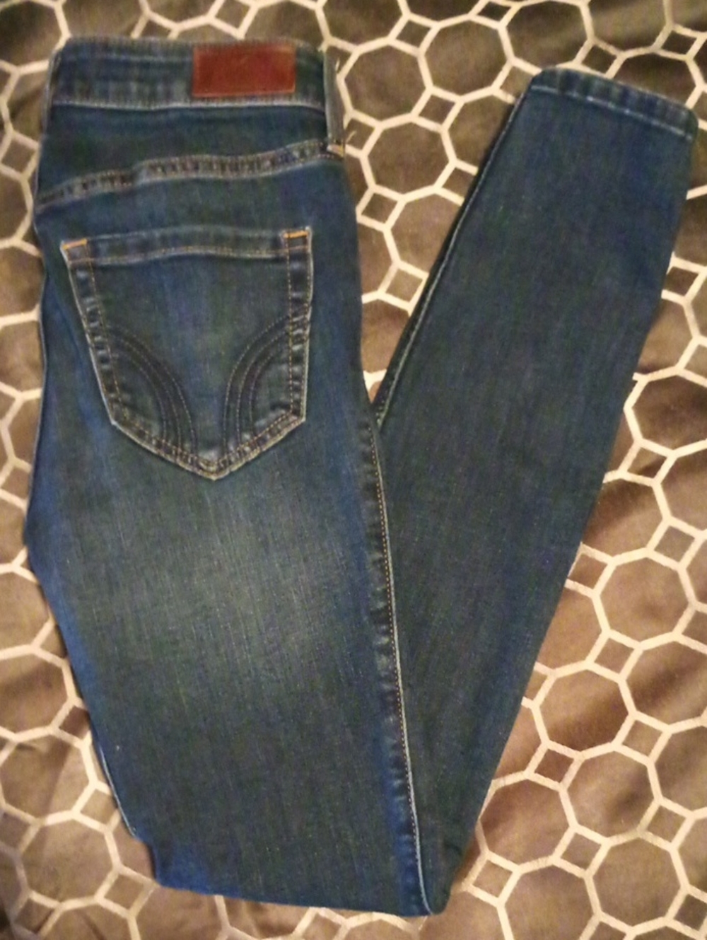 Hollister Women’s Dark Blue Skinny Jeans